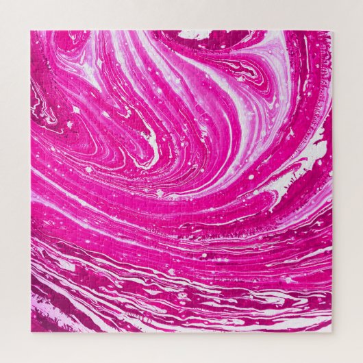 Gemengde roze verfachtergrond. legpuzzel (Verticaal)