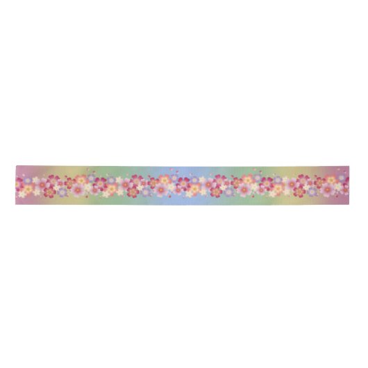 Gemengde Sakura Blossom Kimono Style Rainbow Lint (Voorkant)