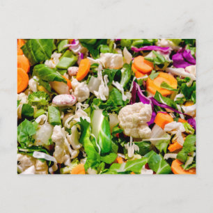 Gemengde salade briefkaart