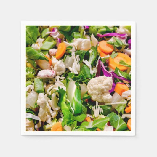 Gemengde salade servet (Voorkant)