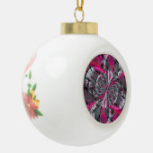Gemengde Signalen Snowflake Pewter kerstversiering Keramische Bal Ornament (Links)