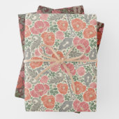 Gemengde  Steampunk Old Lock Key Red Poppy Inpakpapier Vel (In situ)