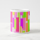 Gemengde streep extra grote beker (Voorkant)