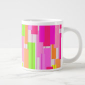 Gemengde streep extra grote beker (Rechts)