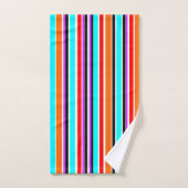 Gemengde strips bad handdoek (Handdoek)