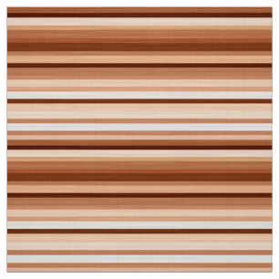 Gemengde strips, bruin, tan en crème stof