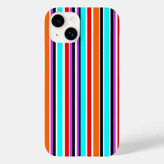 Gemengde strips Case-Mate iPhone case (Achterkant)