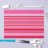 Gemengde strips, Fuchsia, Maroon en Roze Tissuepapier (Craft)