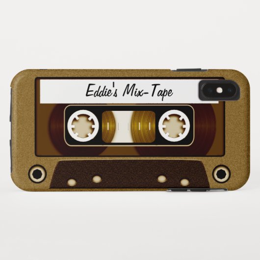 Gemengde tapespeciaal goud Case-Mate iPhone case (Achterkant (horizontaal))