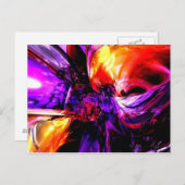 Gemengde veren Abstract Briefkaart (Voorkant / Achterkant)