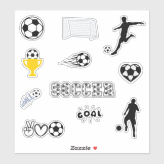 Gemengde Voetbal Liefhebber  Sticker