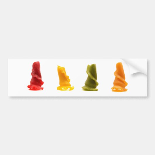 Gemengde vreemde deegwaren bumpersticker (Voorkant)