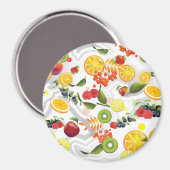 Gemengde vruchten 5 magneet (Voorkant / Achterkant)