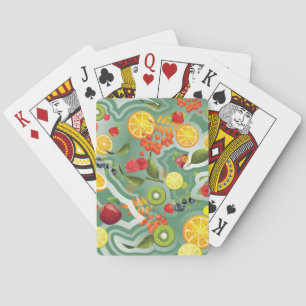 Gemengde Vruchten 7 Pokerkaarten