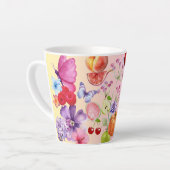 Gemengde vruchten latte mok (Linkerhoek)