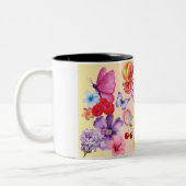 Gemengde vruchten tweekleurige koffiemok (Links)