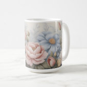 Gemengde wilde bloemen - Klassieke pastelbloem Koffiemok (Voorkant rechts)