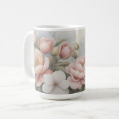 Gemengde wilde bloemen - Klassieke pastelbloem Koffiemok (Voorkant links)