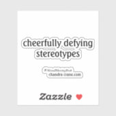 Gemengde Zegen Duidelijke Vinyl Sticker (Vel)