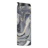 Gemerkt Grijs, Wit en Goud Thermosbeker (Geroteerd rechts)