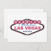 GEMERKT in Fabulous Las Vegas PINK Briefkaart (Voorkant / Achterkant)