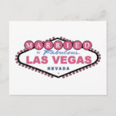 GEMERKT in Fabulous Las Vegas PINK Briefkaart (Voorkant)