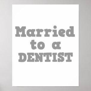 GEMERKT TOT EEN DENTIST POSTER