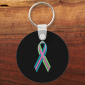 Gemetastaseerd borstkankerbewustzijn sleutelhanger (Achterkant)