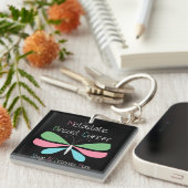 Gemetastaseerde borstkanker Advocacy en ondersteun Sleutelhanger (Voorkant Rechts)