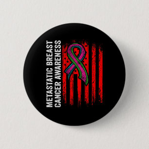 Gemetastaseerde borstkanker Awareness Warrior 5 Ronde Button 5,7 Cm