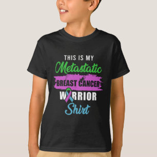 Gemetastaseerde Borstkanker Awareness Warrior T-shirt