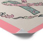 Gemetastaseerde borstkanker linten poster (Hoek)