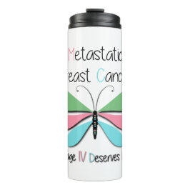 Gemetastaseerde borstkankerondersteuning thermosbeker