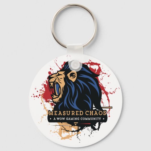 Gemeten Chaos Round Basic-Sleutelhanger Sleutelhanger (Voorkant)