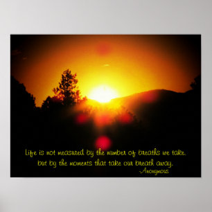 Gemeten op momenten poster