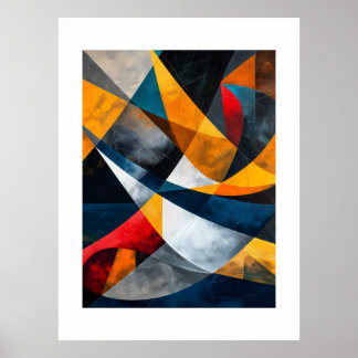 Gemetende samenvloeiing in beweging poster