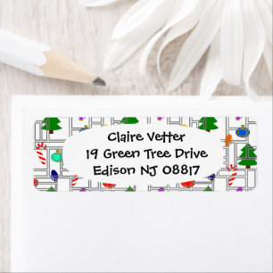 Gemetselde Kerstmis Etiket