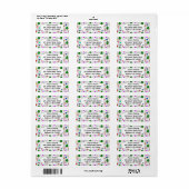 Gemetselde Kerstmis Etiket (Full Sheet)