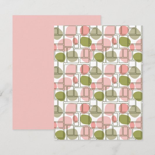 Gemetselde vlekken notitiekaartje (Voorkant / Achterkant)