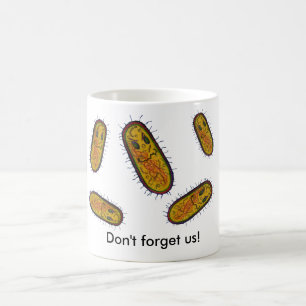 Gemiddeld Bacteria Cartoon Character Koffiemok