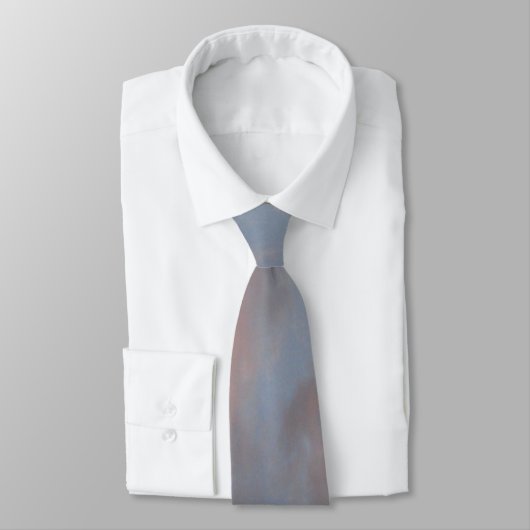 Gemiddeld blauw en Peach - stropdas (Gebonden)