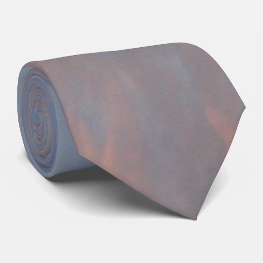 Gemiddeld blauw en Peach - stropdas (Opgerold)
