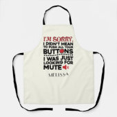 Gemiddeld om uw Buttonnen Sarcastic Quote Kitchen  Schort (Voorkant)