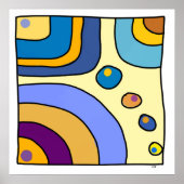 Gemiddeld vierkantje "Bubble Gum Art" Poster (Voorkant)