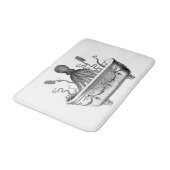 Gemiddelde Bath Mat met  octopus (Gekanteld)