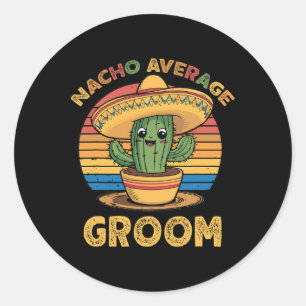 Gemiddelde bruidegom Mexicaans Cinco De Mayo grapp Ronde Sticker