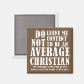 Gemiddelde Christelijke prijsopgave Gezegden Magneet (Voorkant / Achterkant)