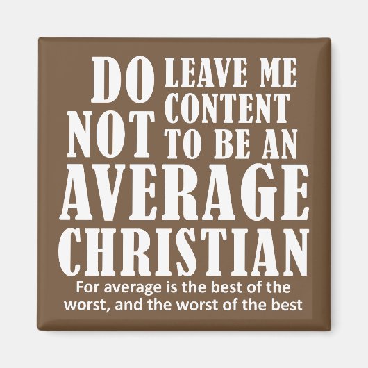 Gemiddelde Christelijke prijsopgave Gezegden Magneet (Voorkant)