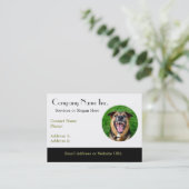 Gemiddelde Dog Bares Teeth Visitekaartje (Staand voorkant)