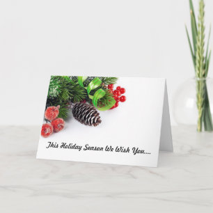 Gemiddelde feestdag-groetkaart kaart